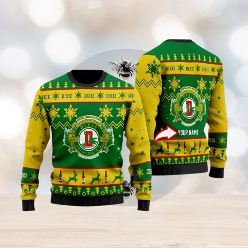 Funny Dixie Beer Custom Ugly Christmas Sweater 3D Printed