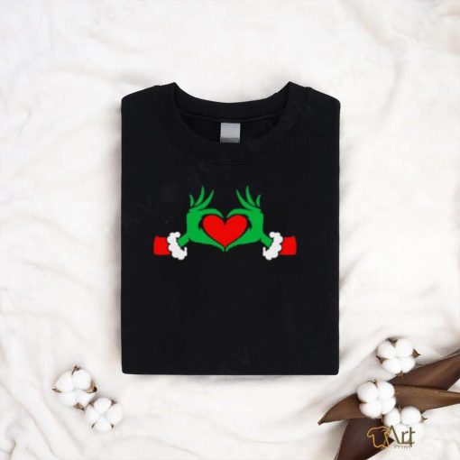 Funny Elf With Cute Heart Hands Style Christmas Costumes Long Sleeve T Shirt