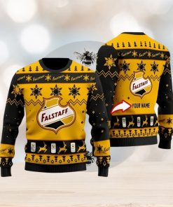 Funny Falstaff Beer Custom Ugly Christmas Sweater 3D Printed