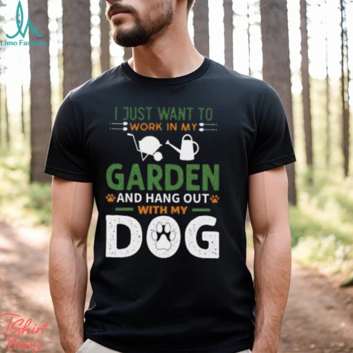 Funny Gardening Dog Lover Gardener Garden Plants Classic T Shirt