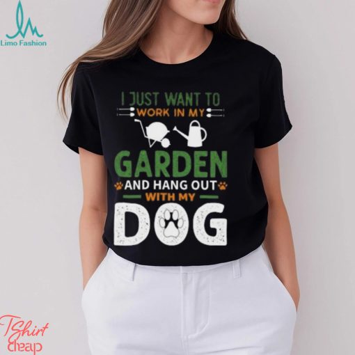 Funny Gardening Dog Lover Gardener Garden Plants Classic T Shirt