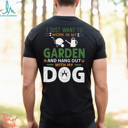 Funny Gardening Dog Lover Gardener Garden Plants Classic T Shirt