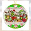 Funny Grinch Christmas Ceramic Ornament