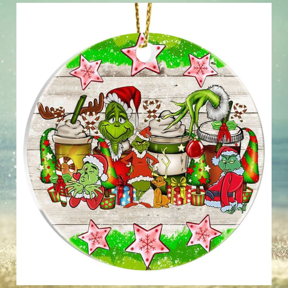 Funny Grinch Christmas Ceramic Ornament Funny Grinch Christmas Ceramic Ornament