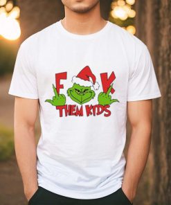 Funny Grinch Middle Finger Fuck Them Kids And They Momma Merry Christmas shirt