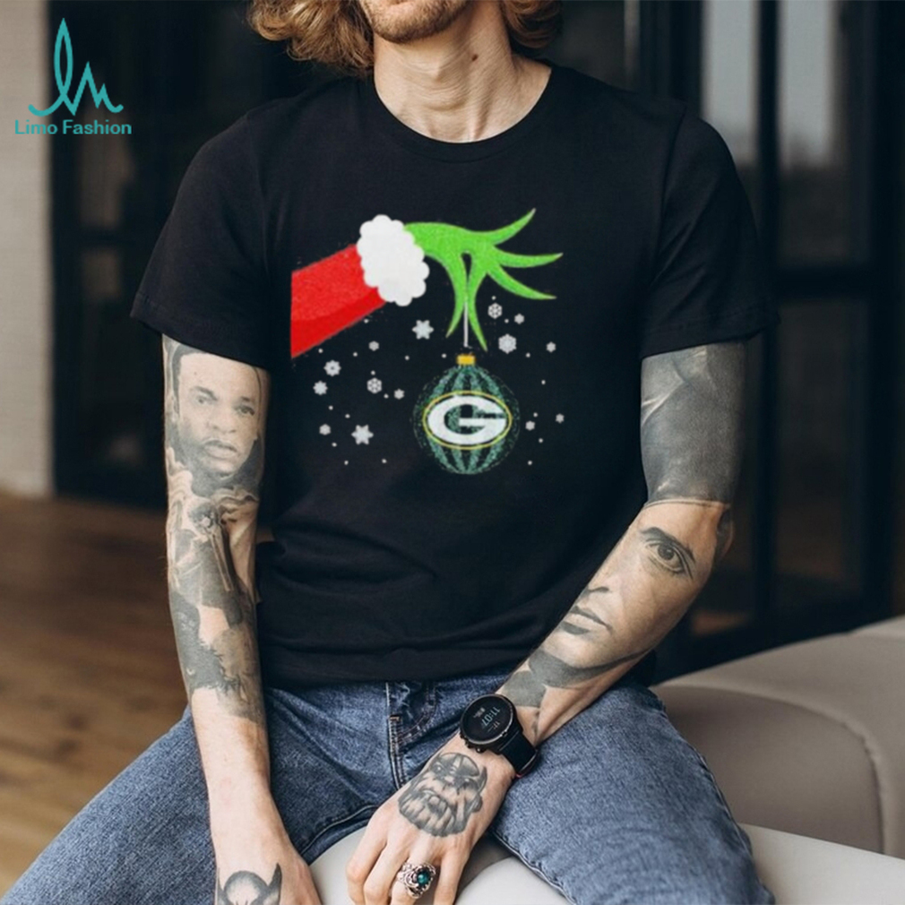 Funny Hand Grinch Christmas Ornament Green Bay Packers 2023 T Shirt Funny Hand Grinch Christmas Ornament Green Bay Packers 2023 T Shirt