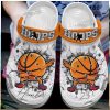 Custom Name Number Basketball Glitter Crocs Clogs Womens