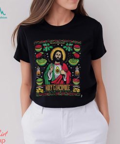 Funny Jesus Holy Guacamole Avocado Christmas T Shirt