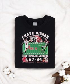 Funny Lank Grave Digger Iron Bowl Champions Alabama Crimson Tide 27 – 24 November 25, 2023 Jordan Hare Stadium T Shirt