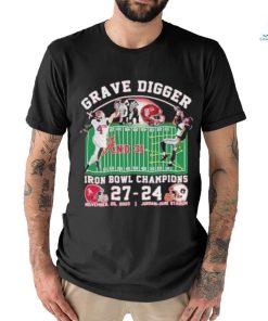 Funny Lank Grave Digger Iron Bowl Champions Alabama Crimson Tide 27 – 24 November 25, 2023 Jordan Hare Stadium T Shirt