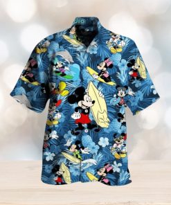 Funny Mickey Mouse Surfing Hawaiian Shirt Summer Holiday Gift