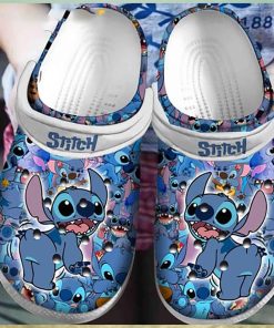 Funny Naughty Stitch Crocs Clog Shoes