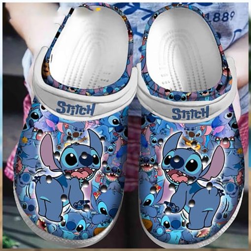 Funny Naughty Stitch Crocs Clog Shoes