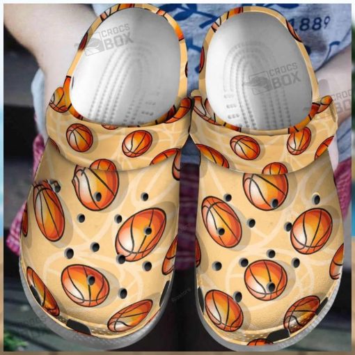 Funny Orange Basketball Crocs Toddlers