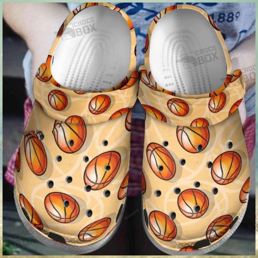 Funny Orange Basketball Crocs Toddlers