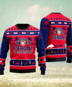 Funny Peroni Beer Personalized Ugly Christmas Sweater 3D Printed