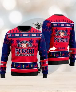 Funny Peroni Beer Personalized Ugly Christmas Sweater 3D Printed