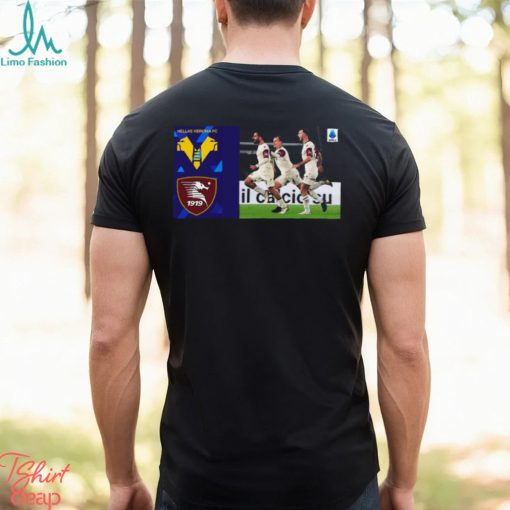 Funny Salernitana VS Hellas Verona Serie A Dec 31 2023 soccer shirt