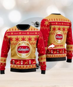 Funny Schaefer Beer Personalized Ugly Christmas Sweater 3D Printed