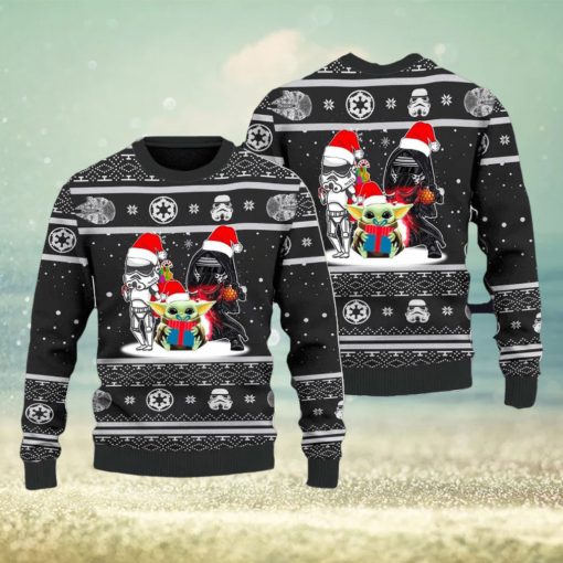 Funny Star Family 3D Ugly Christmas Sweater Galaxy Hero Gift Galaxy Hero Santa Gift for men Women