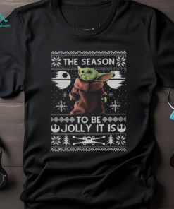 Funny The Season To Be Jolly Baby Yoda Ugly Christmas T Shirt