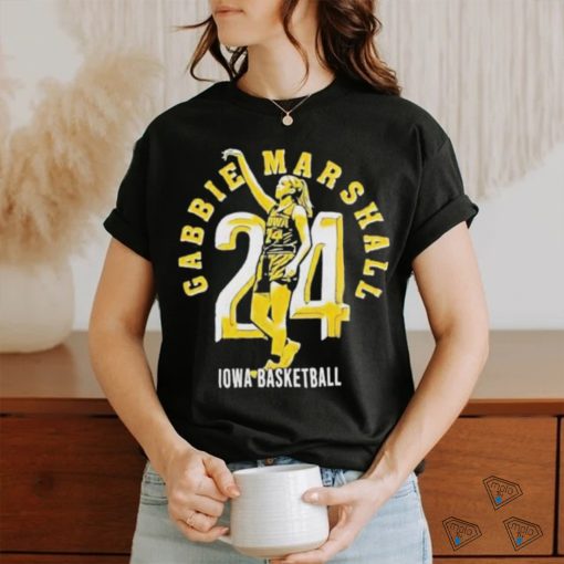 Gabbie Marshall 24 Iowa Basketball T Shirt