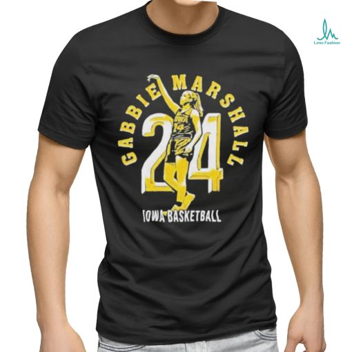 Gabbie Marshall 24 Iowa Basketball T Shirt