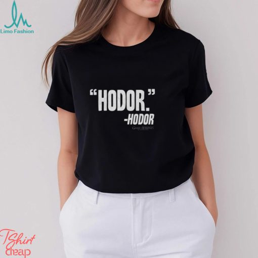 Game of Thrones Hodor Thoughts Big & Tall T Shirt