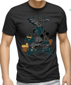 Gangster Mickey Mouse NFL Philadelphia Eagles football players logo shirt