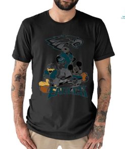 Gangster Mickey Mouse NFL Philadelphia Eagles football players logo shirt