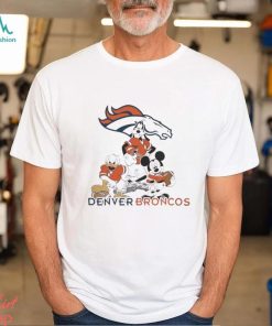 Gangster Mickey Mouse Nfl Denver Broncos Football Players Logo Shirt