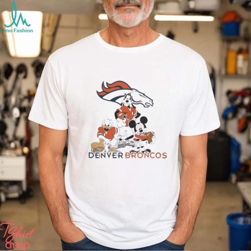 Gangster Mickey Mouse Nfl Denver Broncos Football Players Logo Shirt