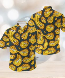 Garfield Character Vacation Hawaiian Print Shirt