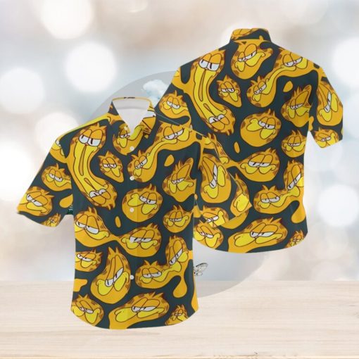 Garfield Character Vacation Hawaiian Print Shirt