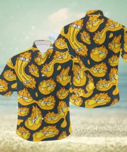 Garfield Character Vacation Hawaiian Print Shirt