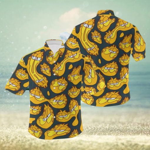 Garfield Character Vacation Hawaiian Print Shirt