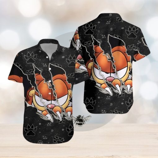 Gay Garfield Aloha 3D Print Hawaiian Shirt