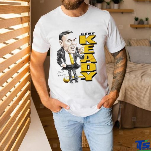 Gene Keady NCAA basketball coach caricature signature shirt