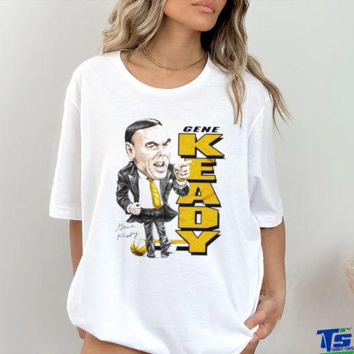 Gene Keady NCAA basketball coach caricature signature shirt
