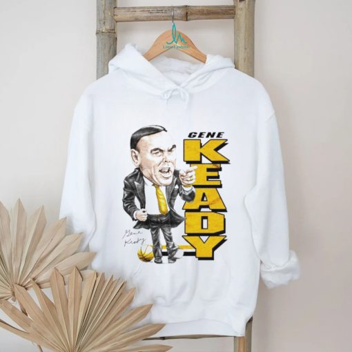 Gene Keady NCAA basketball coach caricature signature shirt