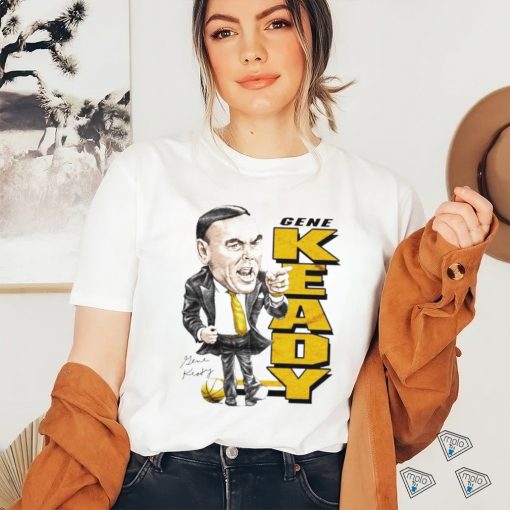 Gene Keady NCAA basketball coach caricature signature shirt