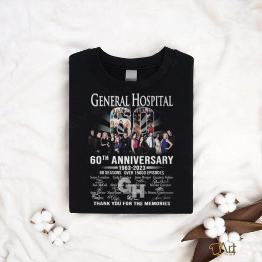 General Hospital 60th Anniversary 1963 – 2023 60 Seasons Over 15000 Episodes Thank You For The Memories T Shirt