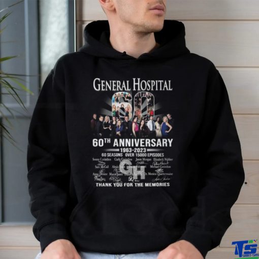 General Hospital 60th Anniversary 1963 – 2023 60 Seasons Over 15000 Episodes Thank You For The Memories T Shirt