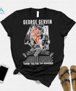 George Gervin The Iceman San Antonio Spurs Thank You For The Memories Shirt