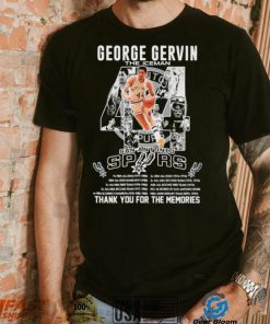 George Gervin The Iceman San Antonio Spurs Thank You For The Memories Shirt