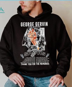 George Gervin The Iceman San Antonio Spurs Thank You For The Memories Shirt