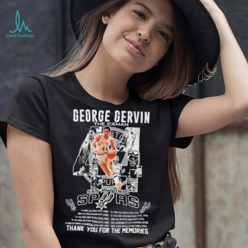 George Gervin The Iceman San Antonio Spurs Thank You For The Memories Shirt