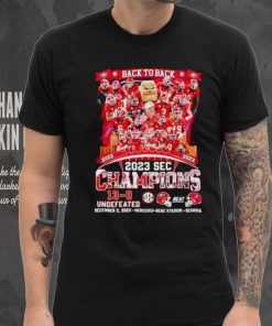 Georgia Bulldogs Back to back 2022 2023 SEC Champions 13 0 undefeated shirt