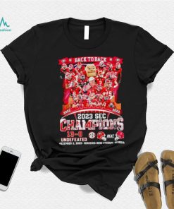 Georgia Bulldogs Back to back 2022 2023 SEC Champions 13 0 undefeated shirt