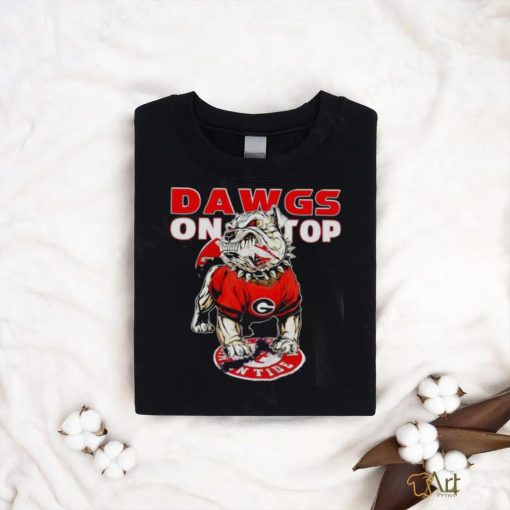 Georgia Bulldogs Dawgs on top mascot shirt